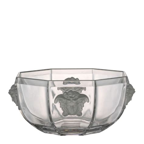 Versace Rosenthal Medusa Lumiere Crystal Bowl 